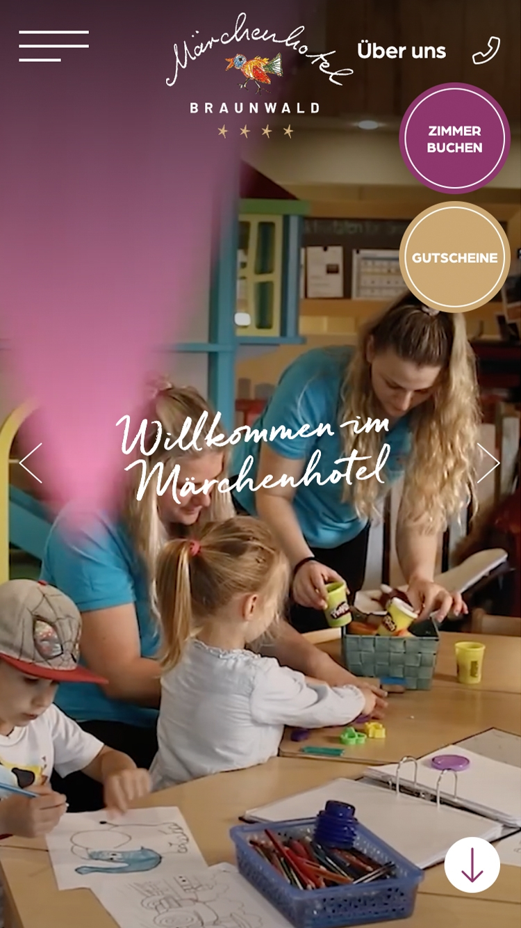 Maerchenhotel phone web referenz homm interactive gmbh luzern 02