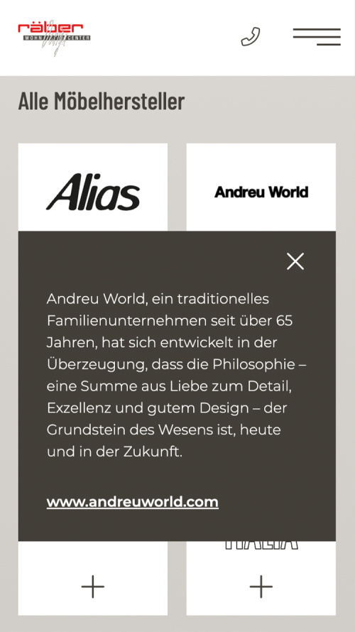 Wohncenter raeber iphone web referenz homm interactive gmbh luzern 02